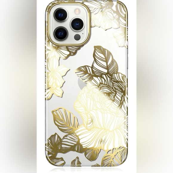 Compatible with iPhone 13 Pro Max Case,Clear Case with Flowers,for Girly Women - Picture 1 of 11